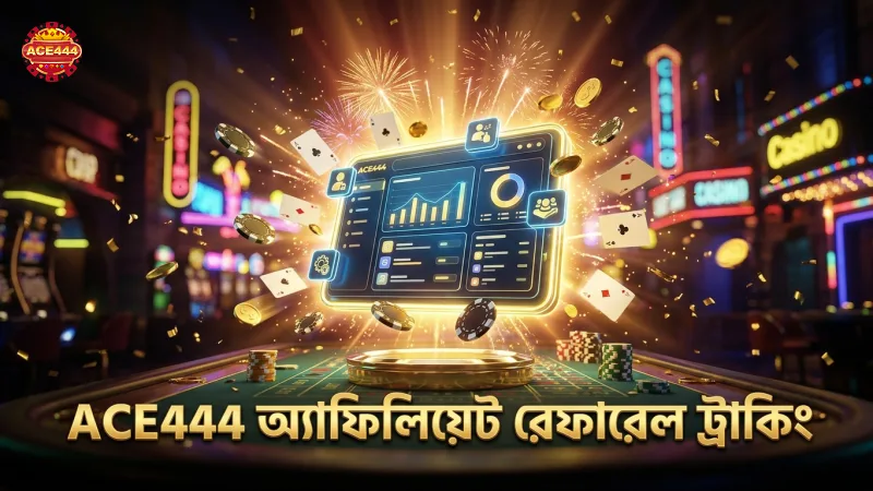 ACE444 অ্যাফিলিয়েট ড্যাশবোর্ডে রেফারেল ট্র্যাকিং সিস্টেমের বাস্তব চিত্র