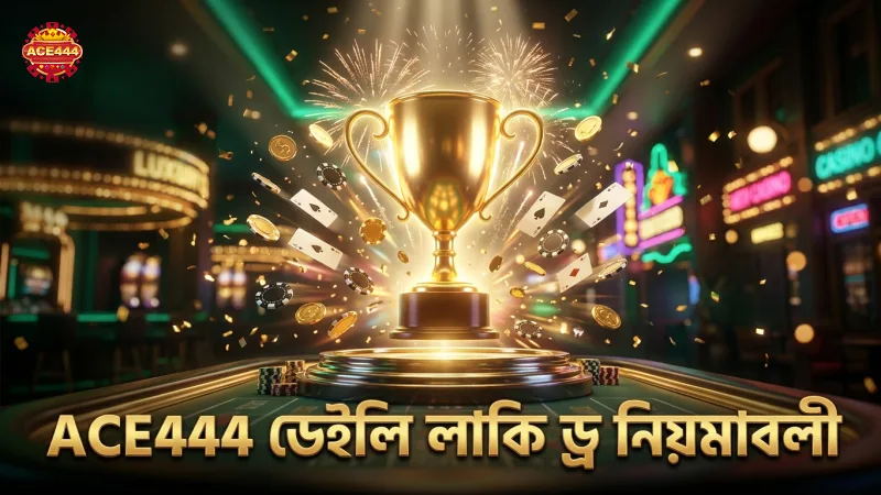 ডেইলি লাকি ড্র-এ অংশ নিয়ে ACE444-তে পুরস্কার পাওয়ার নিয়মাবলী।